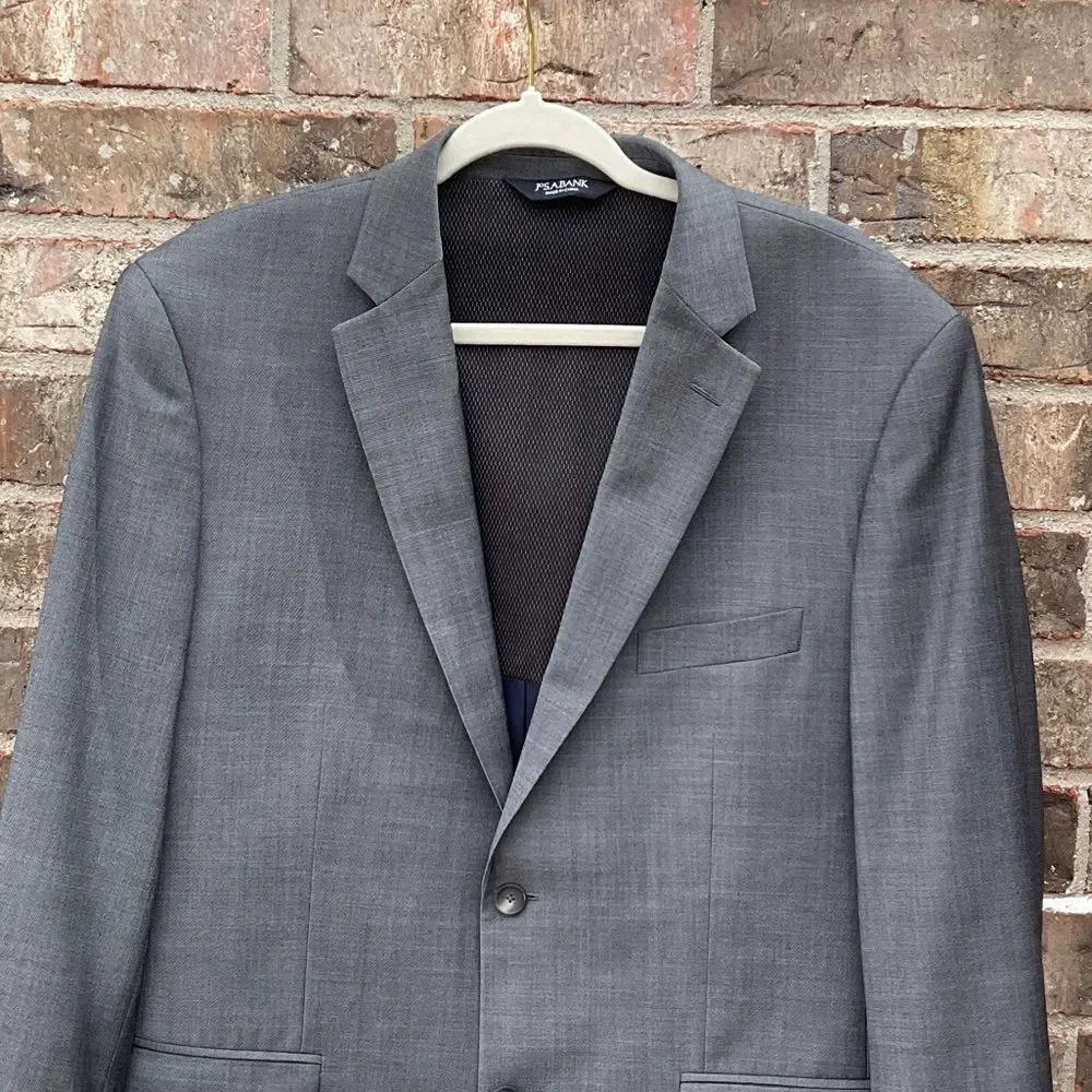 🔥 Take 50% OFF- Jos. A. Bank Men's Gray Suit Blazer